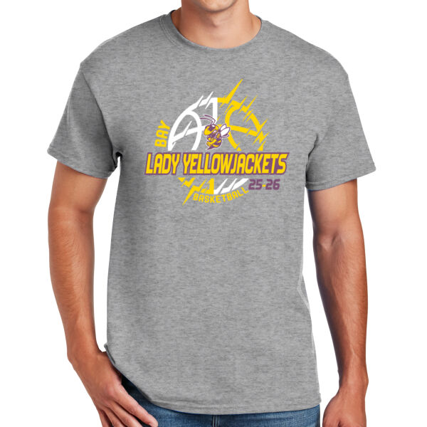 Bay Lady Yellowjackets - DryBlend ® 50 Cotton/50 Poly T Shirt Thumbnail