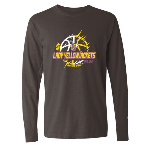 Bay Lady Yellowjackets - Garment-Dyed Heavyweight Long Sleeve T-Shirt Thumbnail