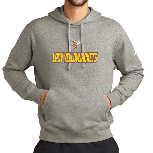 Lady Yellowjackets - Club Fleece Sleeve Swoosh Pullover Hoodie Thumbnail