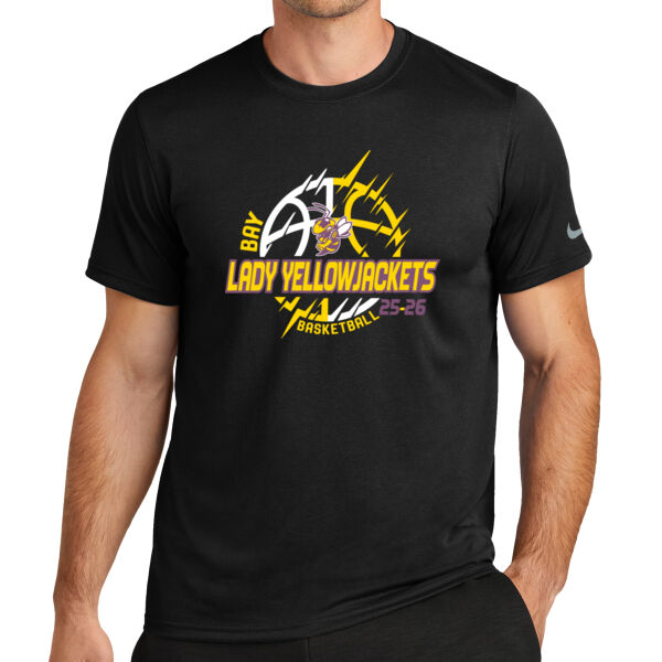 Bay Lady Yellowjackets - Swoosh Sleeve rLegend Tee Thumbnail