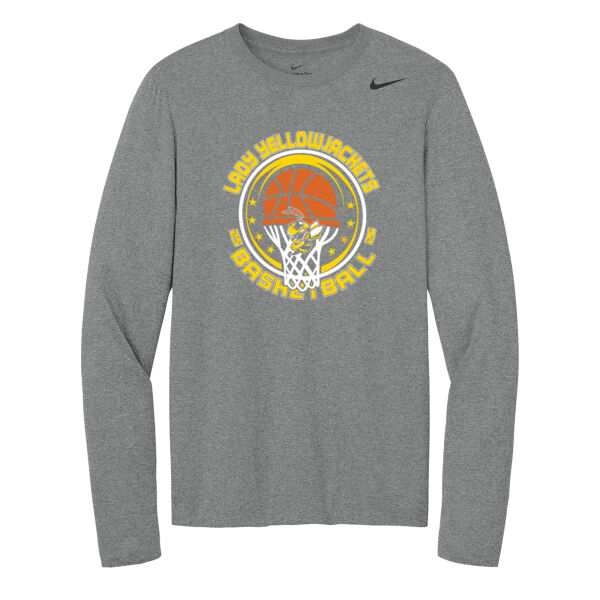 Lady Yellowjackets Basketball - Team rLegend Long Sleeve Tee Thumbnail