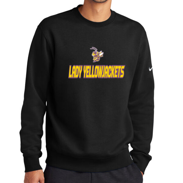 Lady Yellowjackets - Club Fleece Sleeve Swoosh Crew Thumbnail