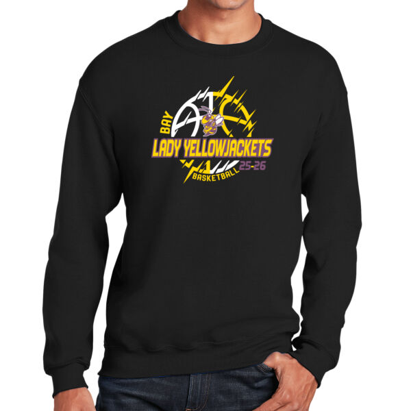 Bay Lady Yellowjackets - Heavy Blend Crewneck Sweatshirt Thumbnail
