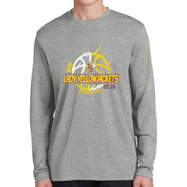 Bay Lady Yellowjackets - PosiCharge ® RacerMesh ® Long Sleeve Tee Thumbnail