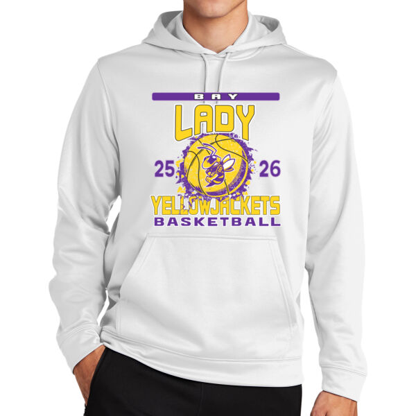Bay Lady Yellowjackets Basketball - Sport Wick ® Fleece Hooded Pullover Thumbnail