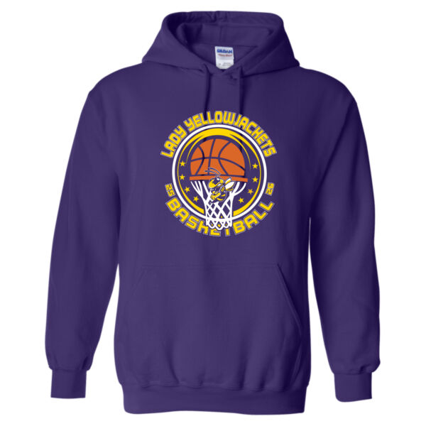 Lady Bay Yellow Basketball - Heavy Blend™ Hooded Sweatshirt Thumbnail